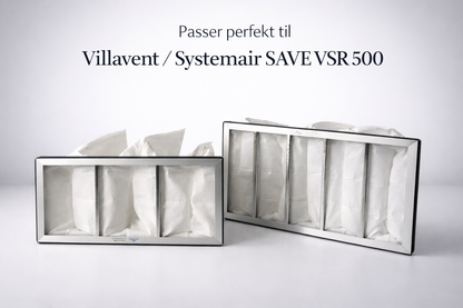 Filter til Systemair / Villavent SAVE VSR 500 – posefilter Pust Filter
