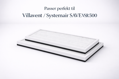 Filter til Systemair / Villavent SAVE VSR 500 – panelfilter Pust Filter