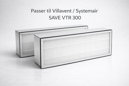 Filter til Systemair / Villavent SAVE VTR 300 – panelfilter Pust Filter
